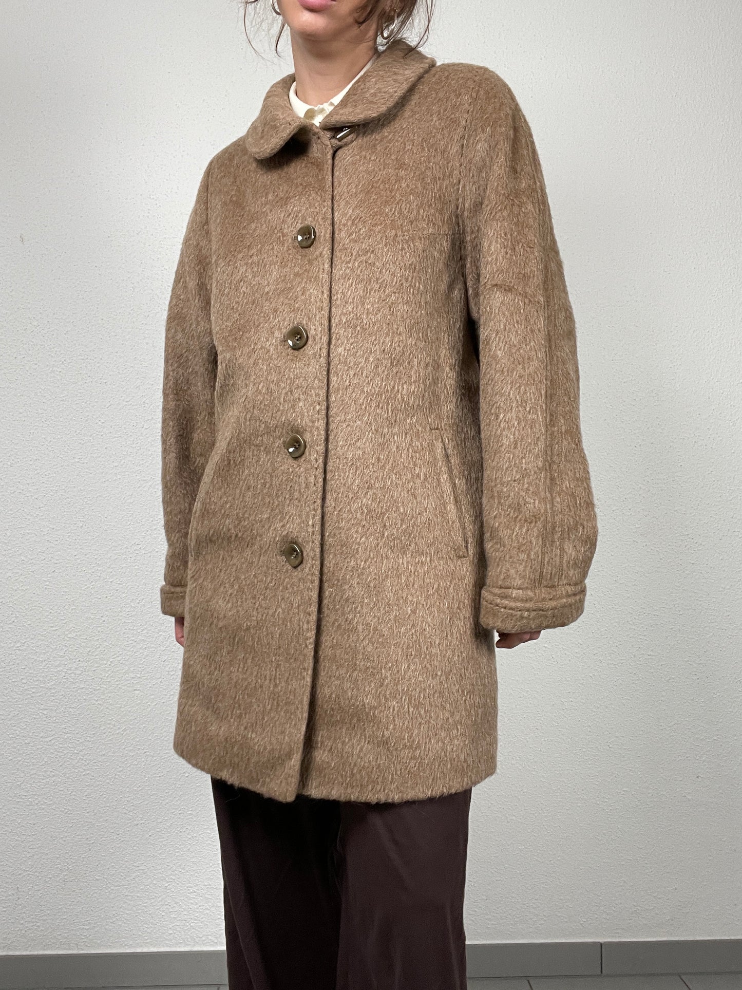 Vintage 70s oversized lama wool coat