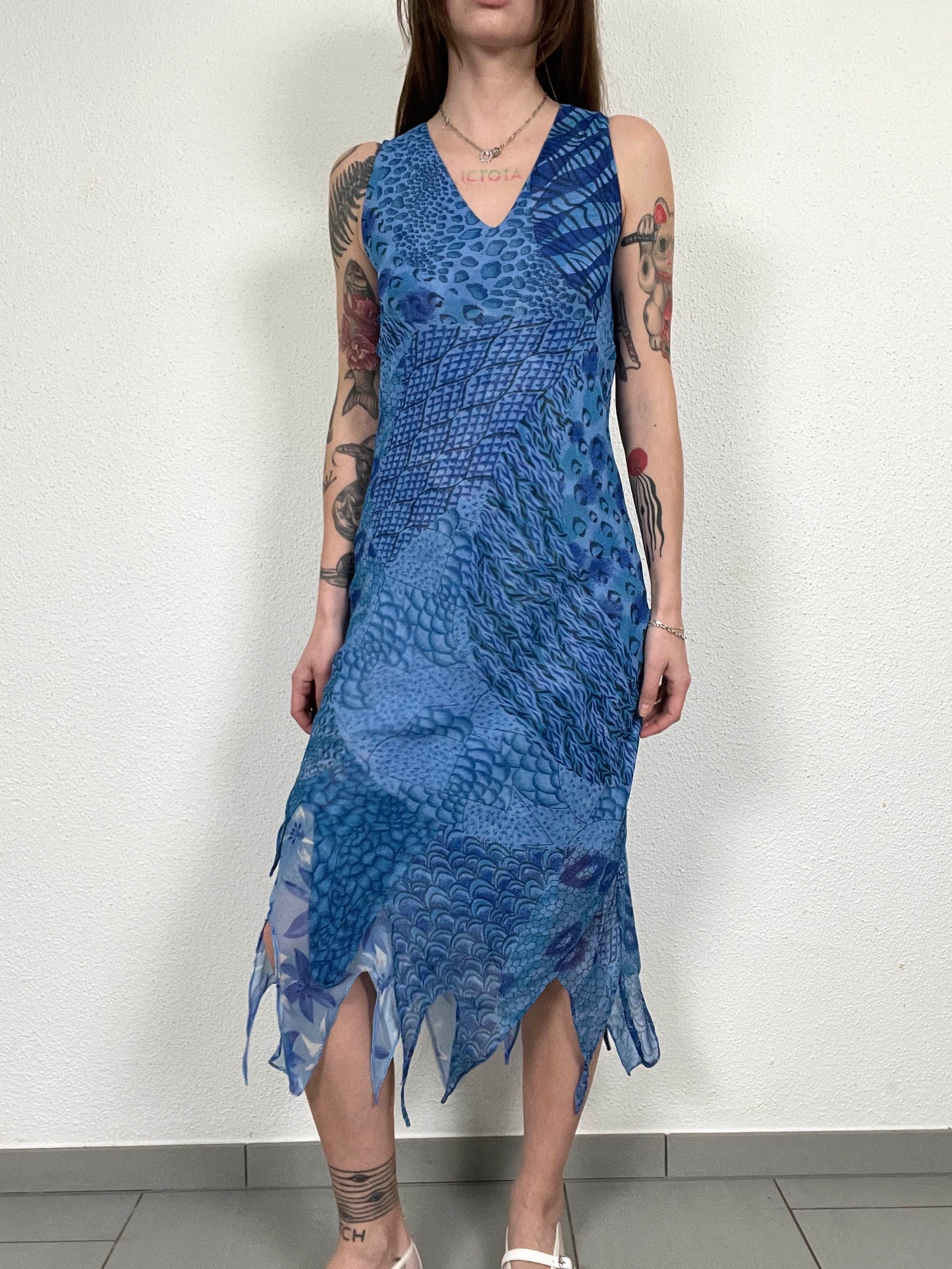 Vintage Y2K Reversible Asymmetrical Dress