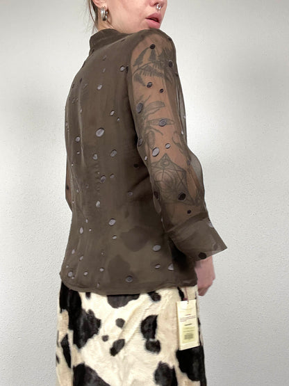 Vintage Polka Dot Blouse