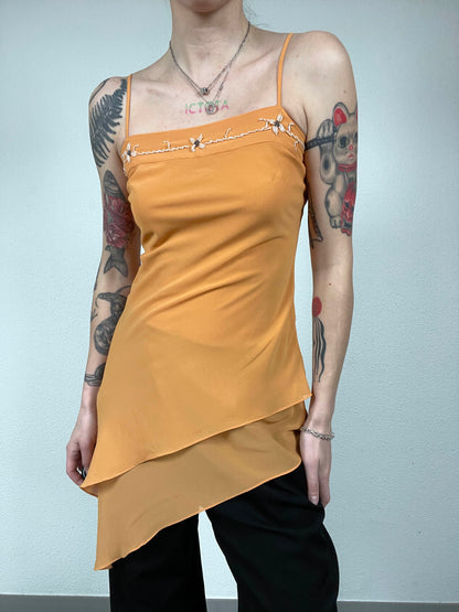 Vintage Y2K Asymmetric Layered Top