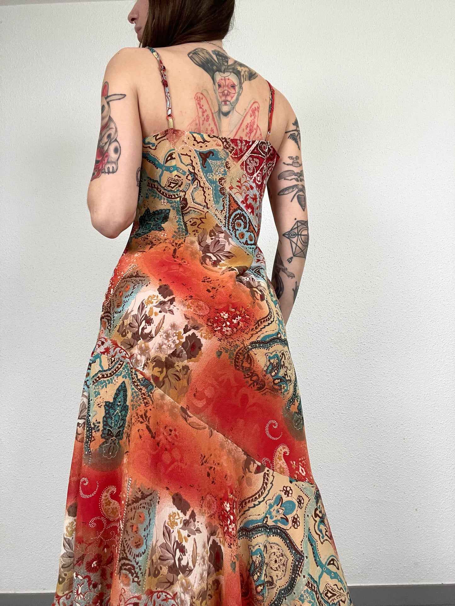 Per Una Vintage Y2K Floral Asymmetric Dress
