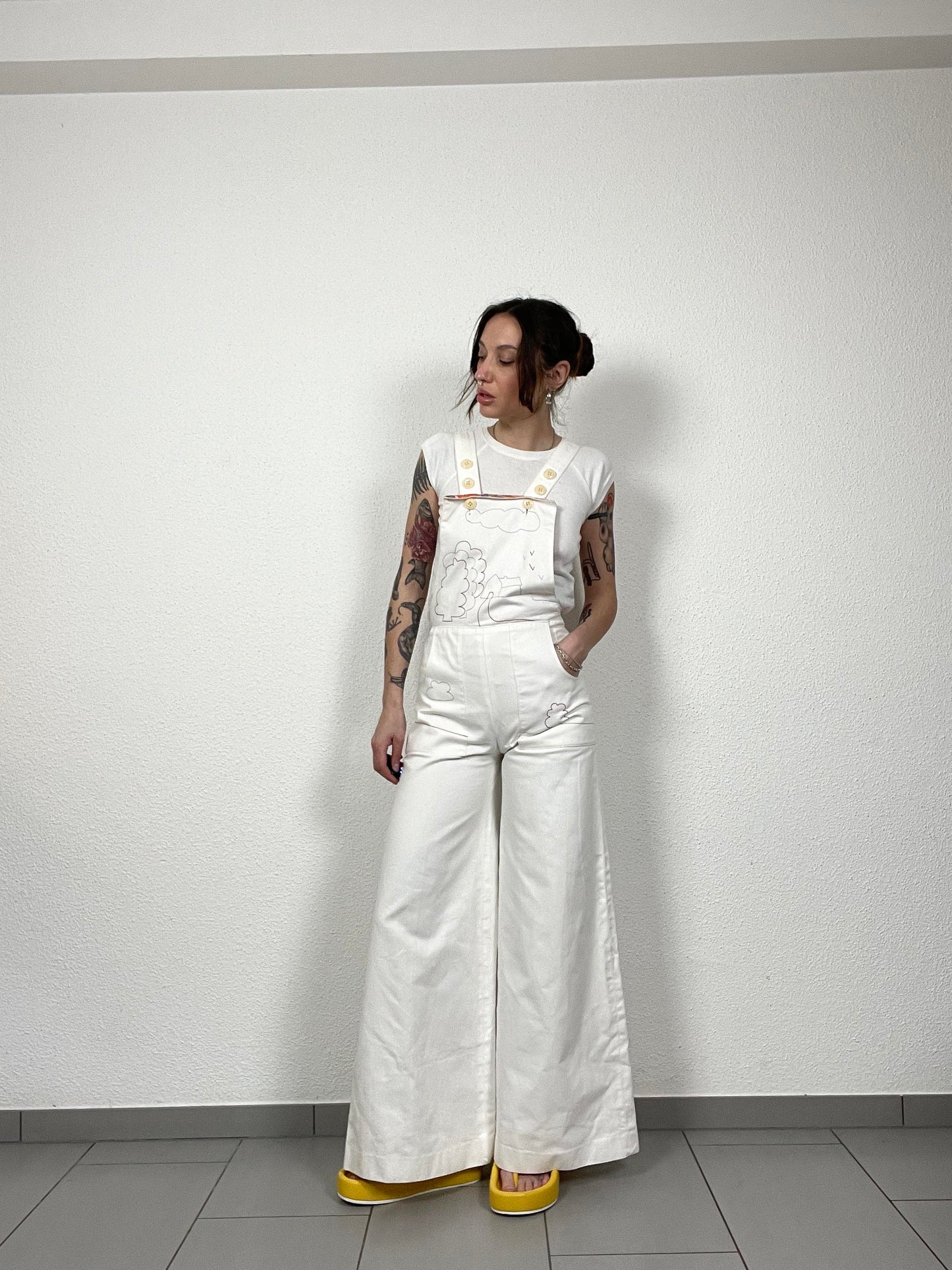 Vintage 70s Embroidered Jumpsuit