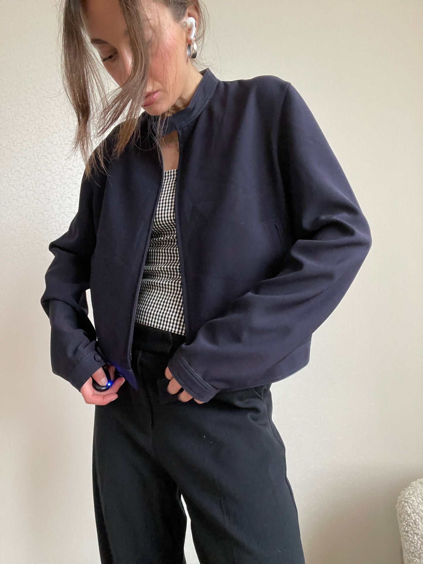 Vintage Y2K 2000s navy Ana Nonza jacket