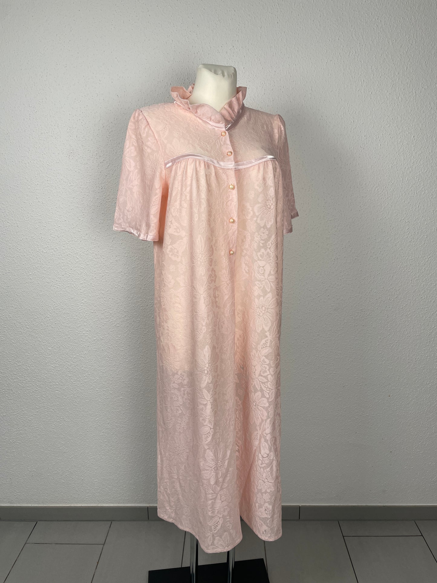 Vintage Hanro Pink Lace Nightgown – Size M