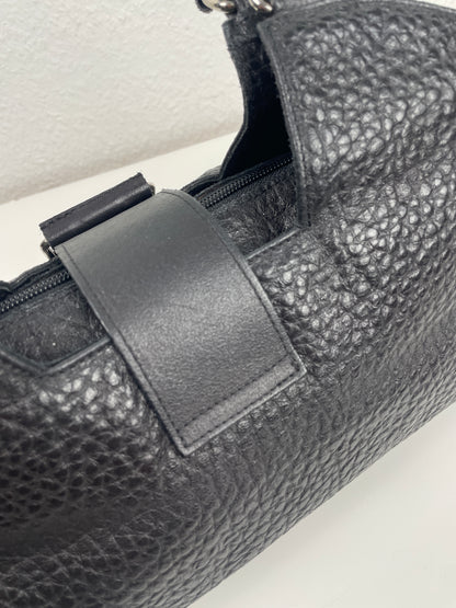 Vintage Y2K Black Leather Bag - 2000s