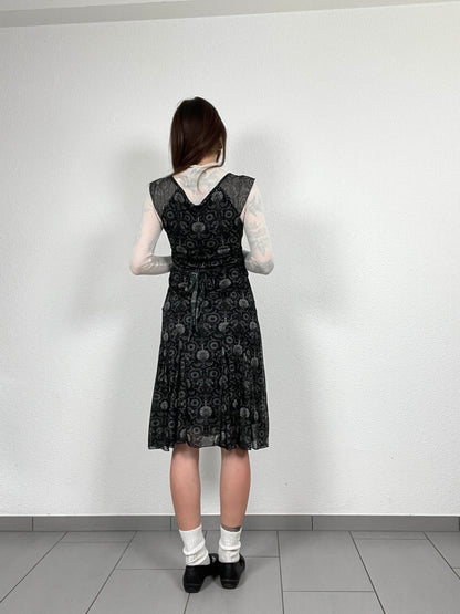 Kookai Vintage Mesh Floral Dress (00s)