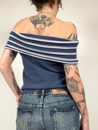 Vintage Sportmax Off-Shoulder Top