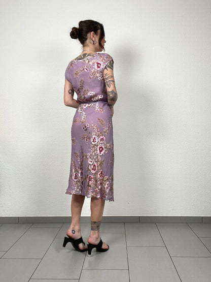 Monsoon Vintage Silk & Viscose Floral Dress