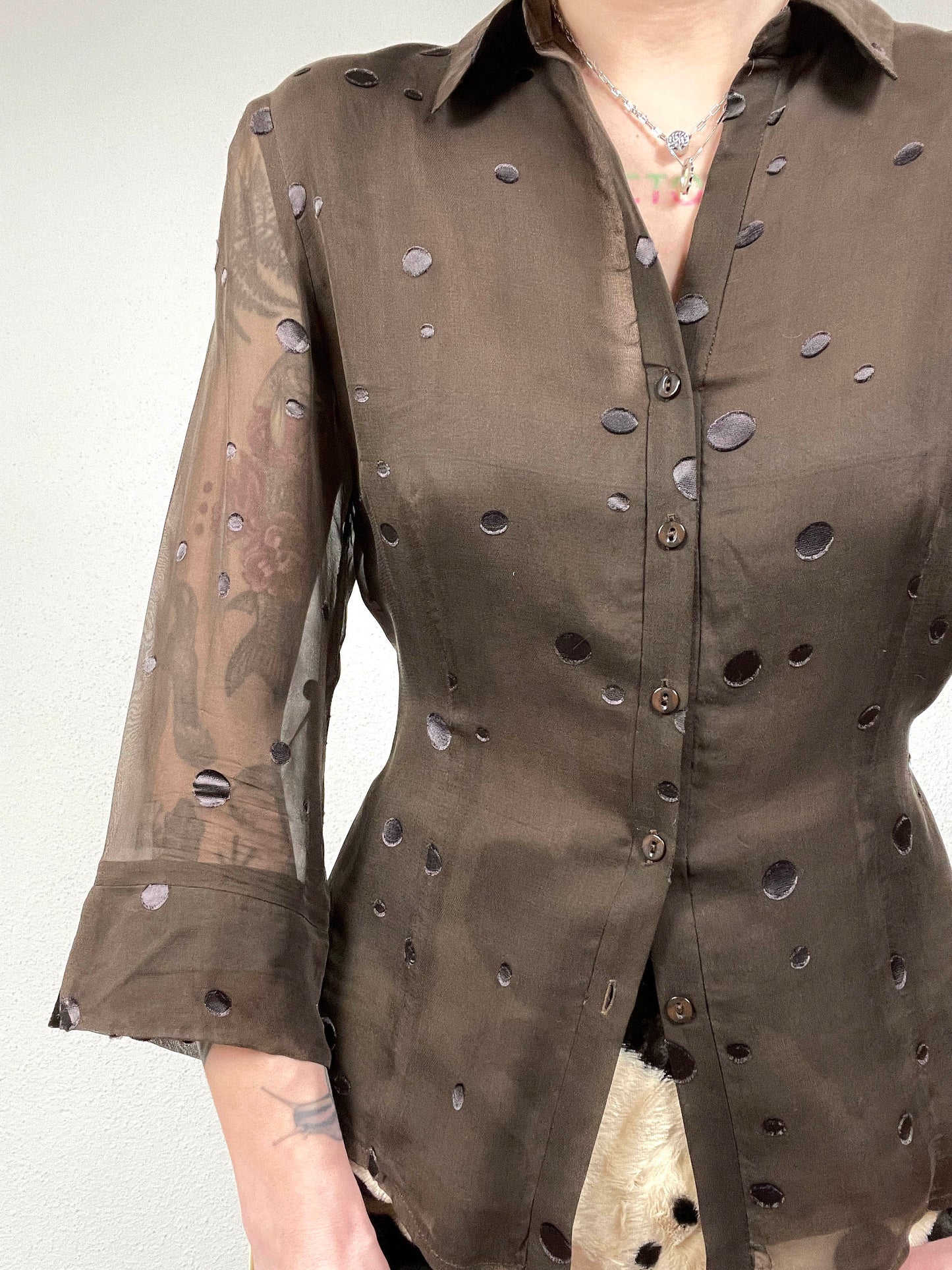 Vintage Polka Dot Blouse