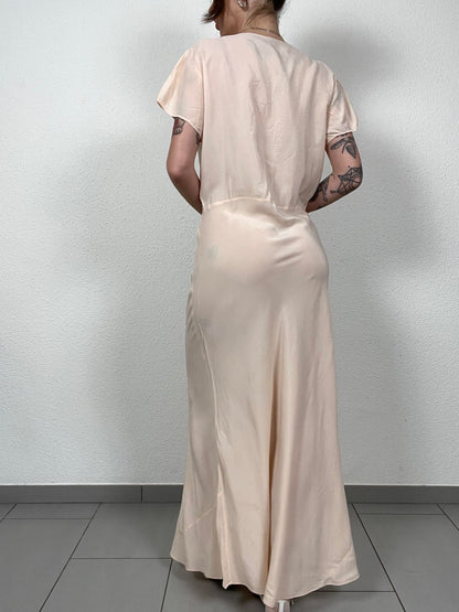 Vintage 50s Silk Dress
