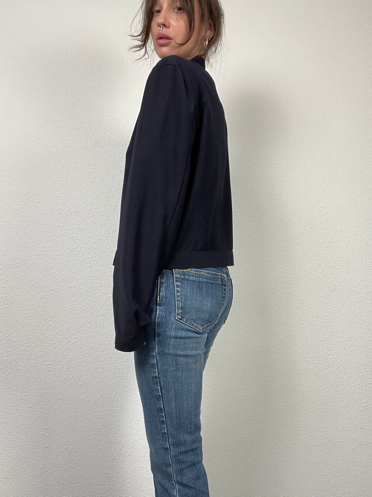 Vintage Y2K 2000s navy Ana Nonza jacket