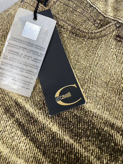 Just Cavalli vintage 2001 gold coated jeans