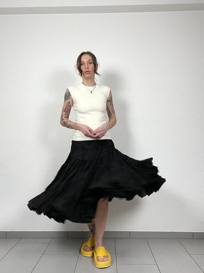 Vintage Boho Luisa Spagnoli Cotton Skirt