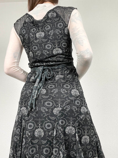 Kookai Vintage Mesh Floral Dress (00s)