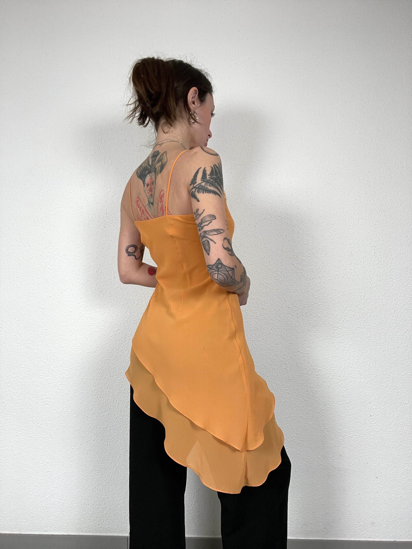 Vintage Y2K Asymmetric Layered Top