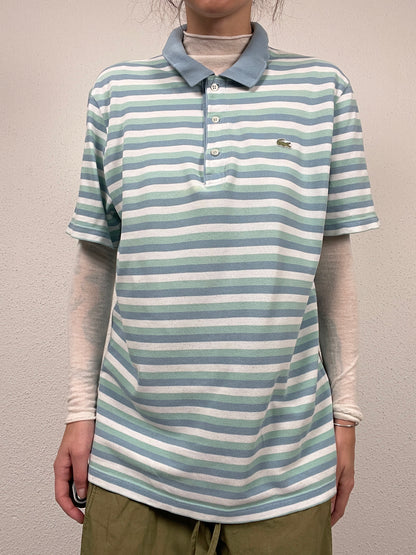 Vintage Lacoste striped polo shirt