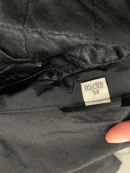 Vintage 1990s oversized black trench coat