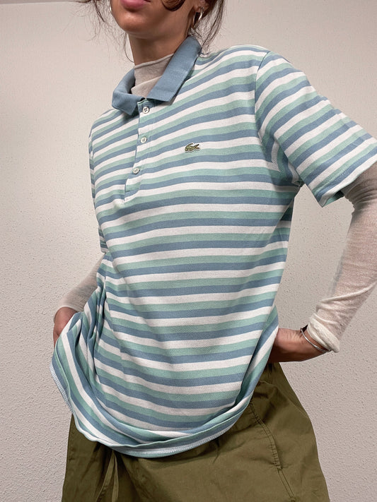 Vintage Lacoste striped polo shirt