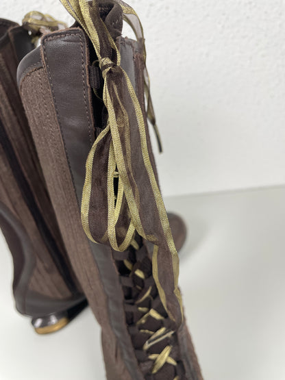 Vintage 2007 Nike Shox Superstar High Lace-Up Boots – Y2K