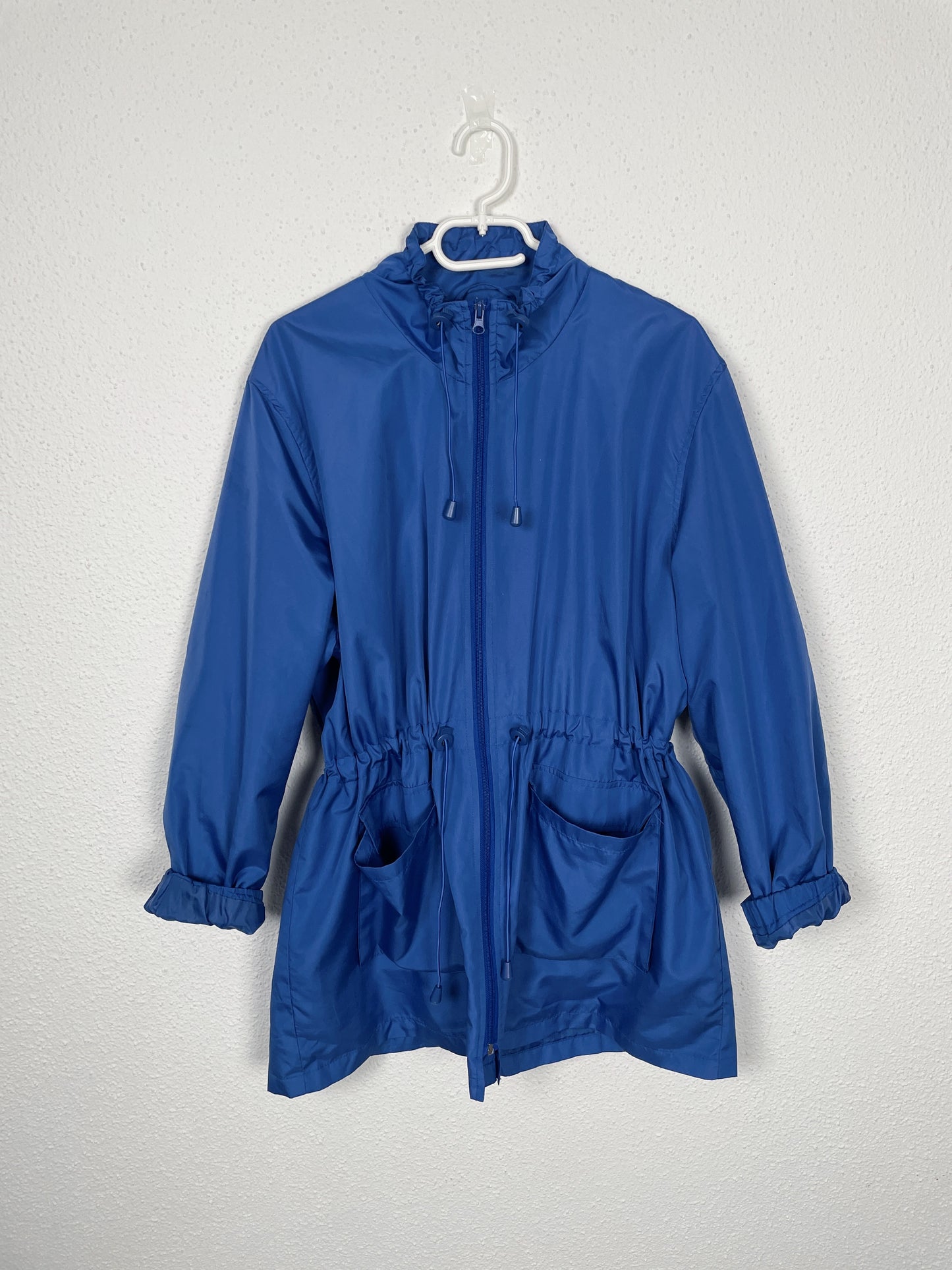 Vintage Blue Windbreaker Jacket – Size M