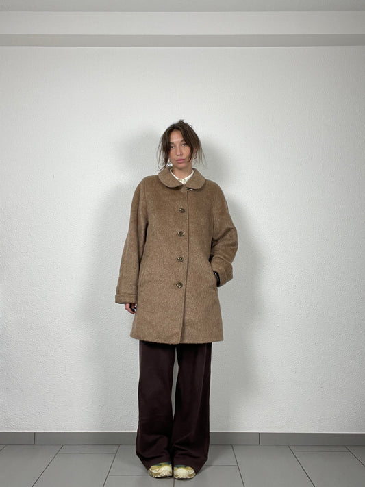 Vintage 70s oversized lama wool coat