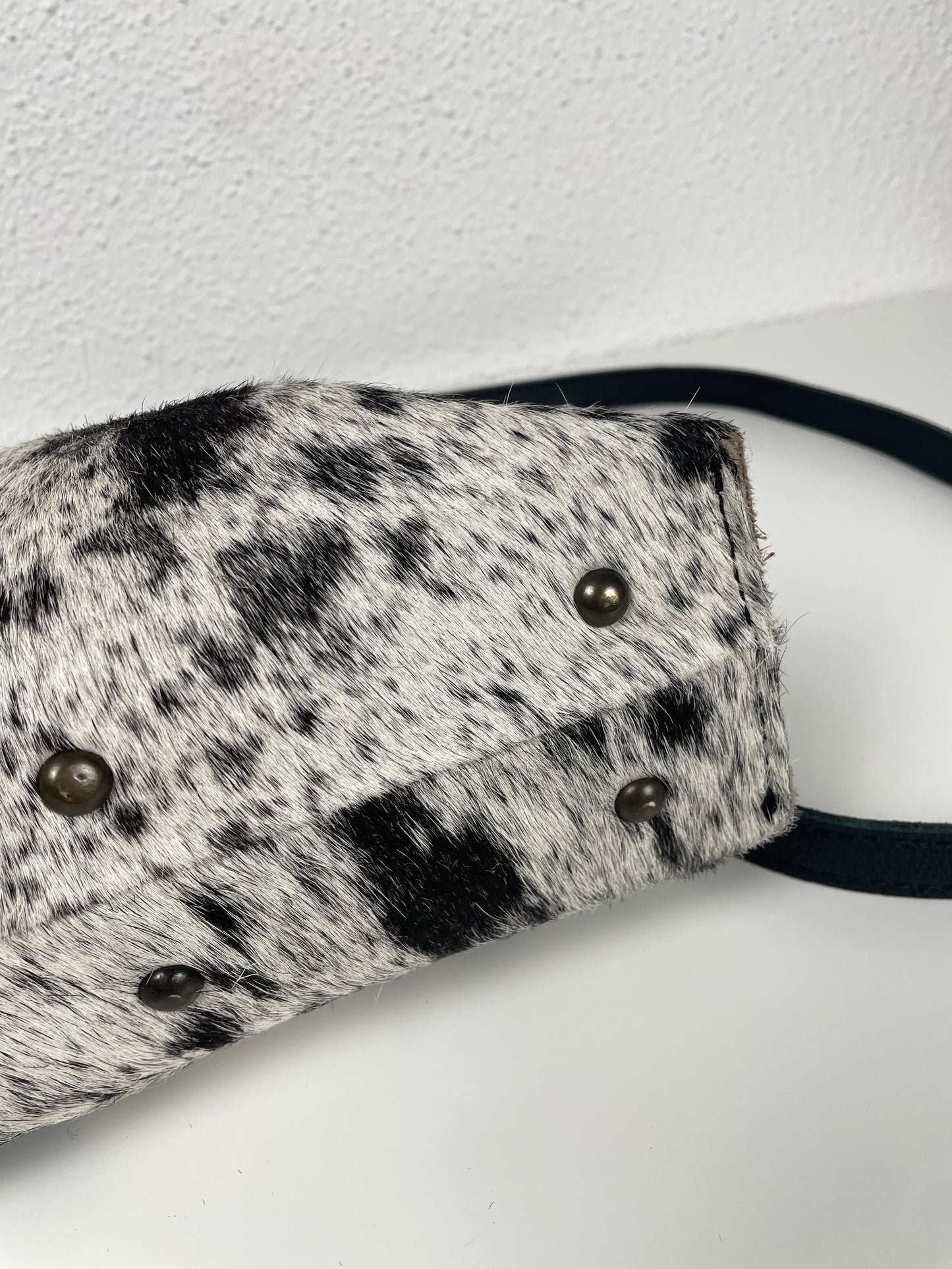 90s–Y2K vintage Italian pony-hair mini bag