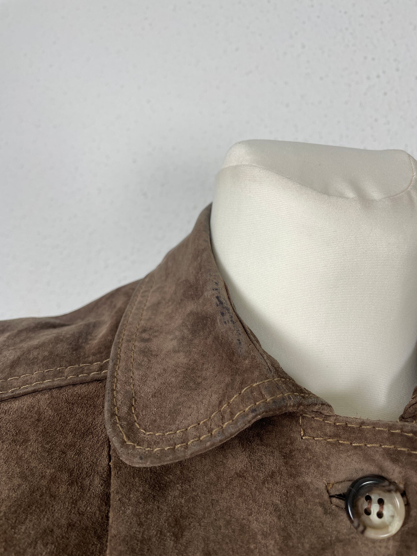 Vintage 80s brown suede jacket
