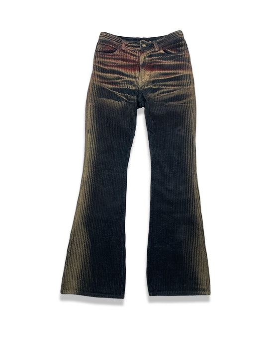 Y2K vintage Italian corduroy flared pants.