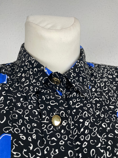 Vintage late 80s / early 90s Roger Sakoun Paris pure silk two-piece set.