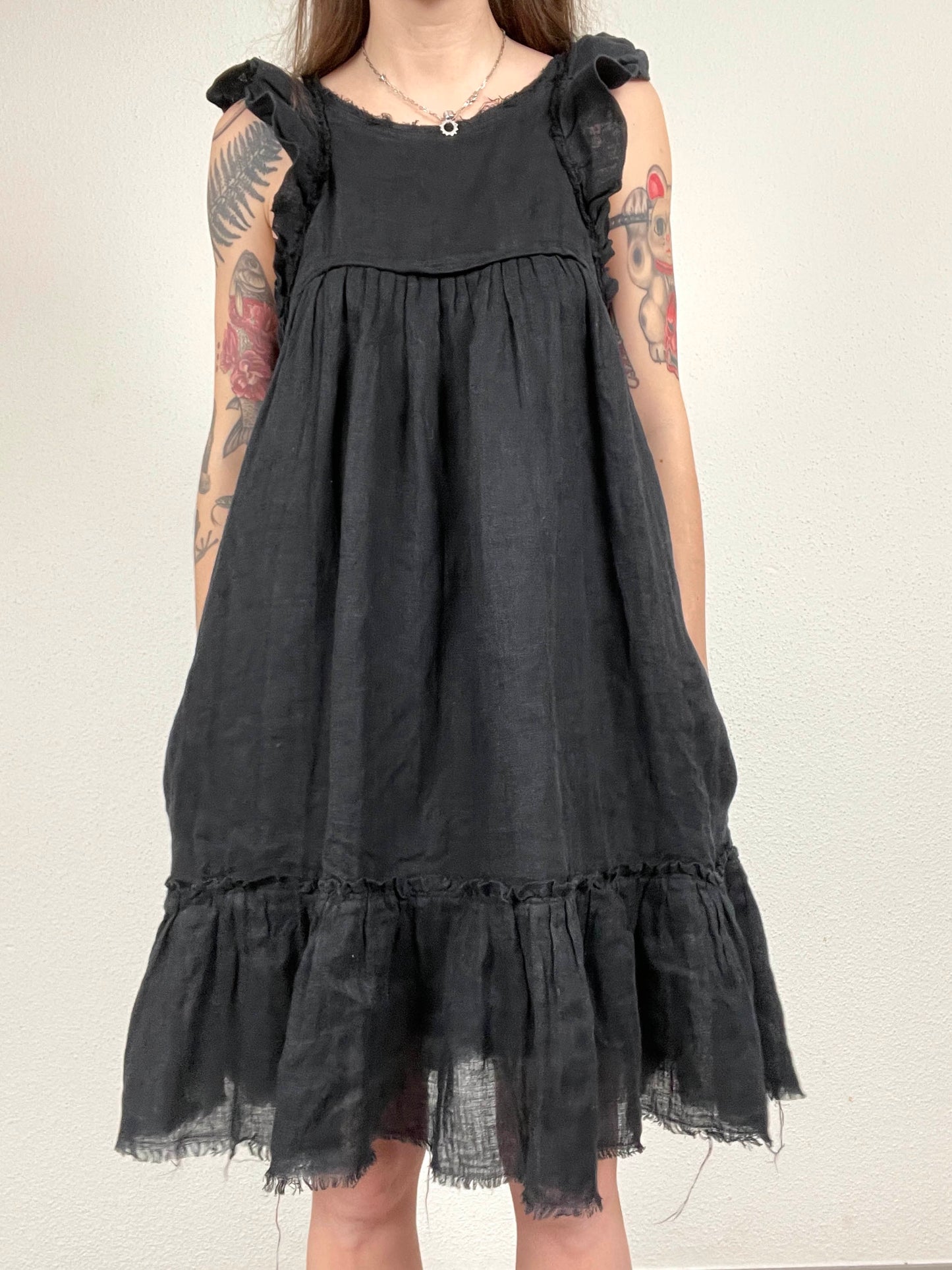 Isabel Marant Etoile Black Linen Dress
