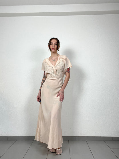 Vintage 50s Silk Dress