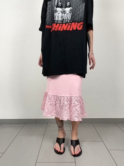 Vintage Pink Midi Skirt