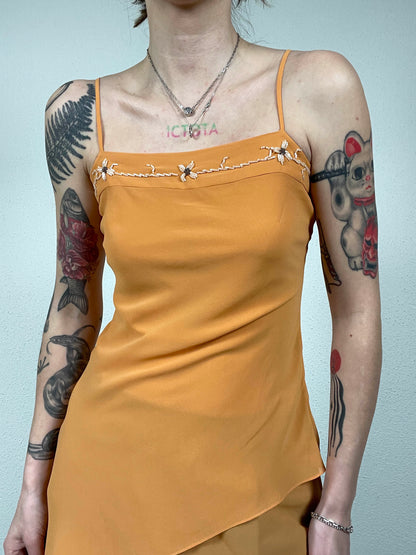 Vintage Y2K Asymmetric Layered Top