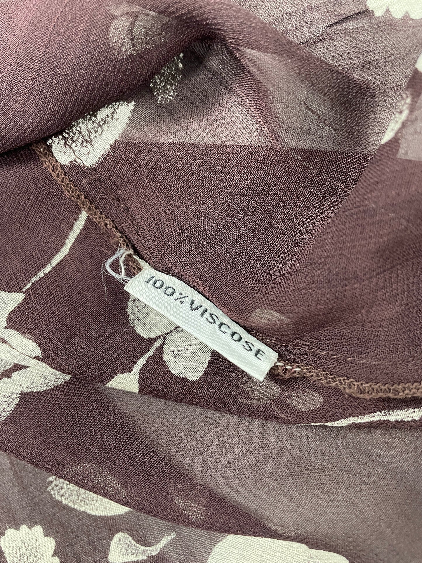 Vintage Floral Sheer Blouse