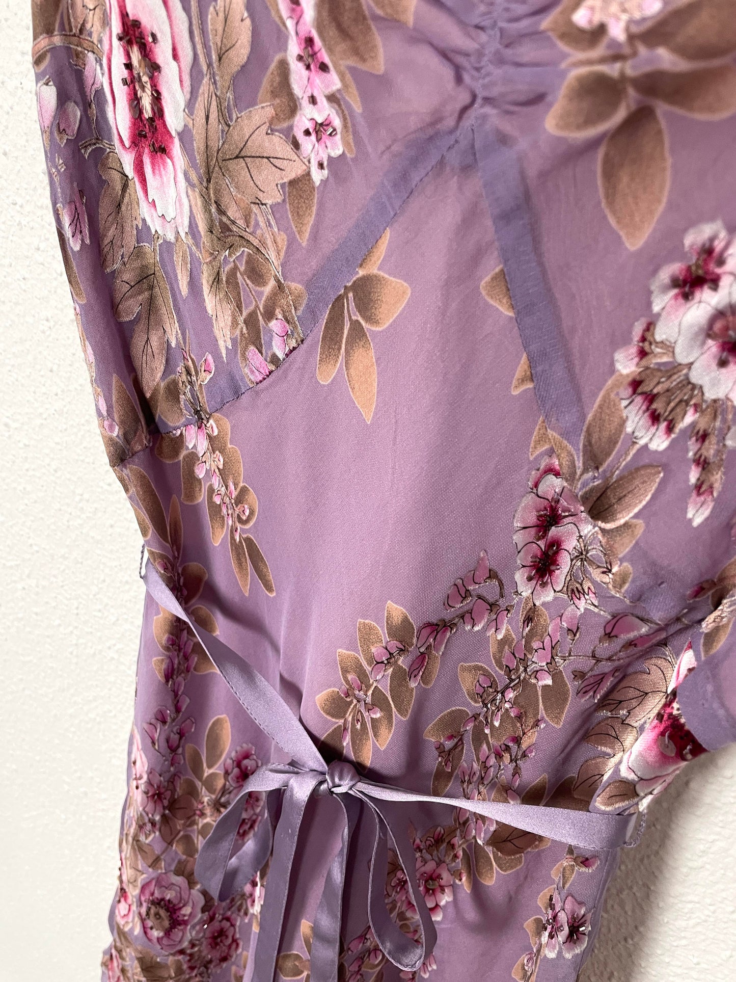 Monsoon Vintage Silk & Viscose Floral Dress
