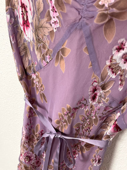 Monsoon Vintage Silk & Viscose Floral Dress