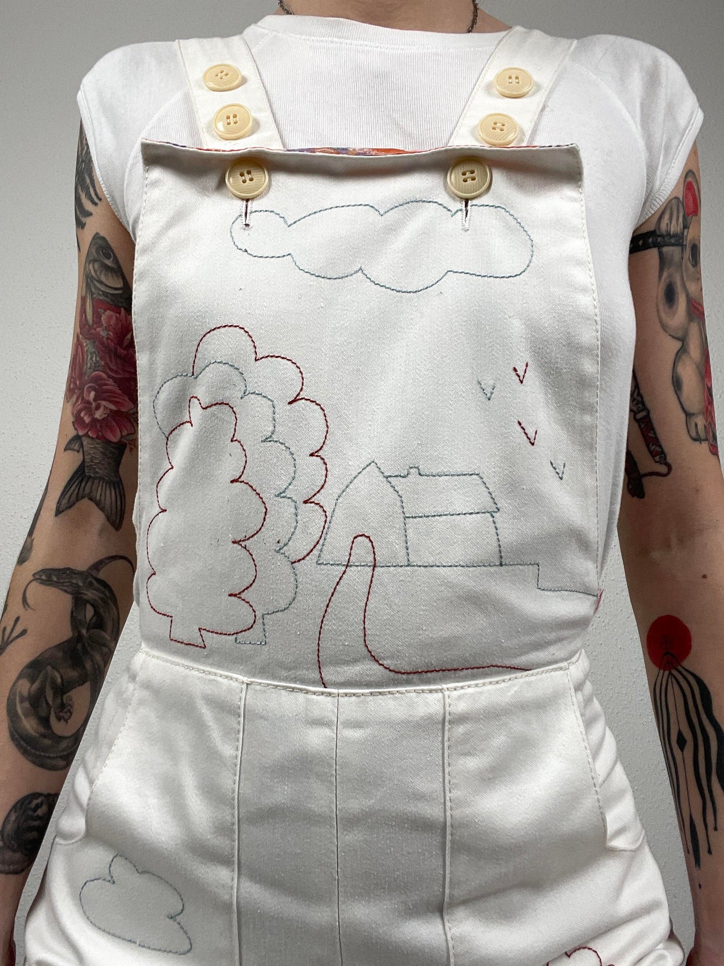Vintage 70s Embroidered Jumpsuit
