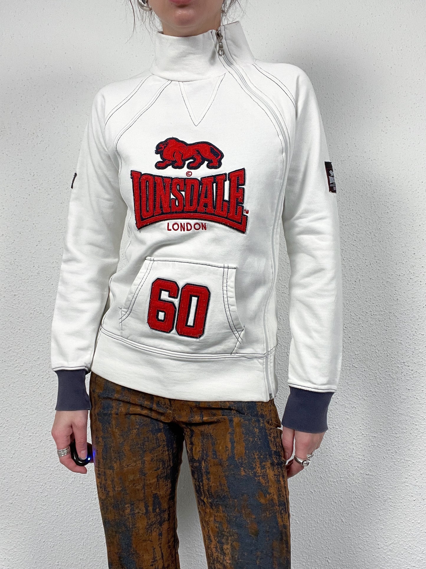 Vintage early 2000s Lonsdale London zip sweatshirt