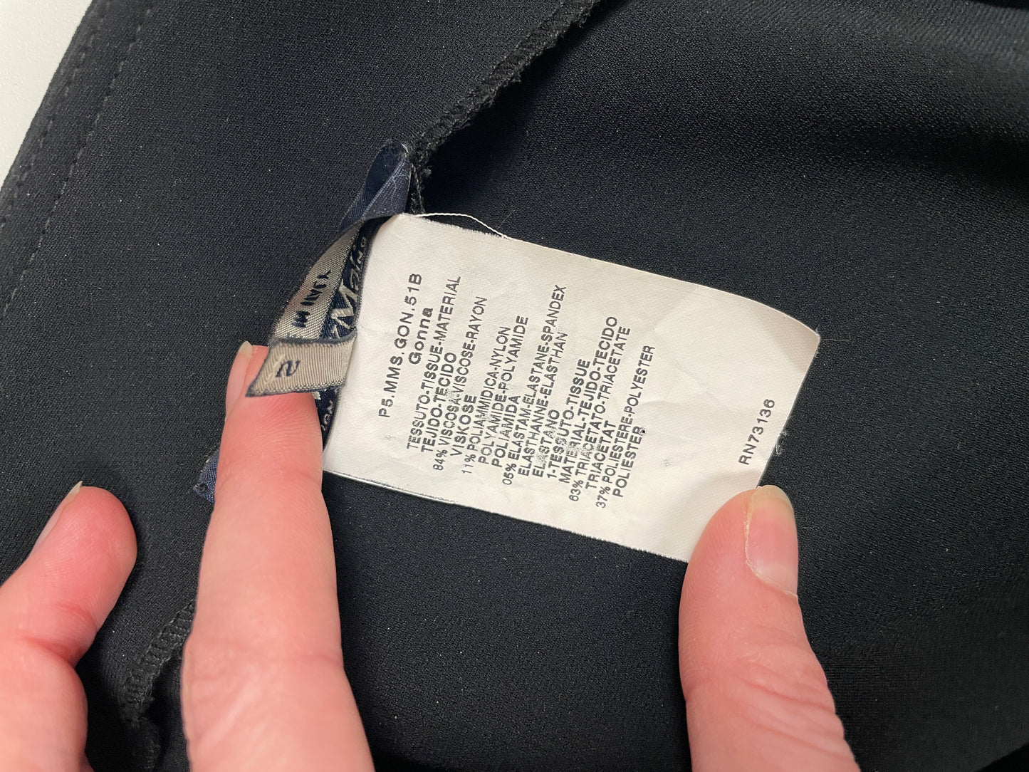 Vintage ’00s MaxMara skirt with adjustable buckle detail