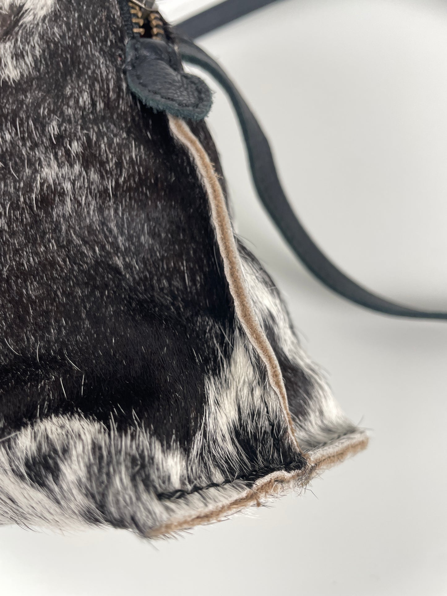 90s–Y2K vintage Italian pony-hair mini bag