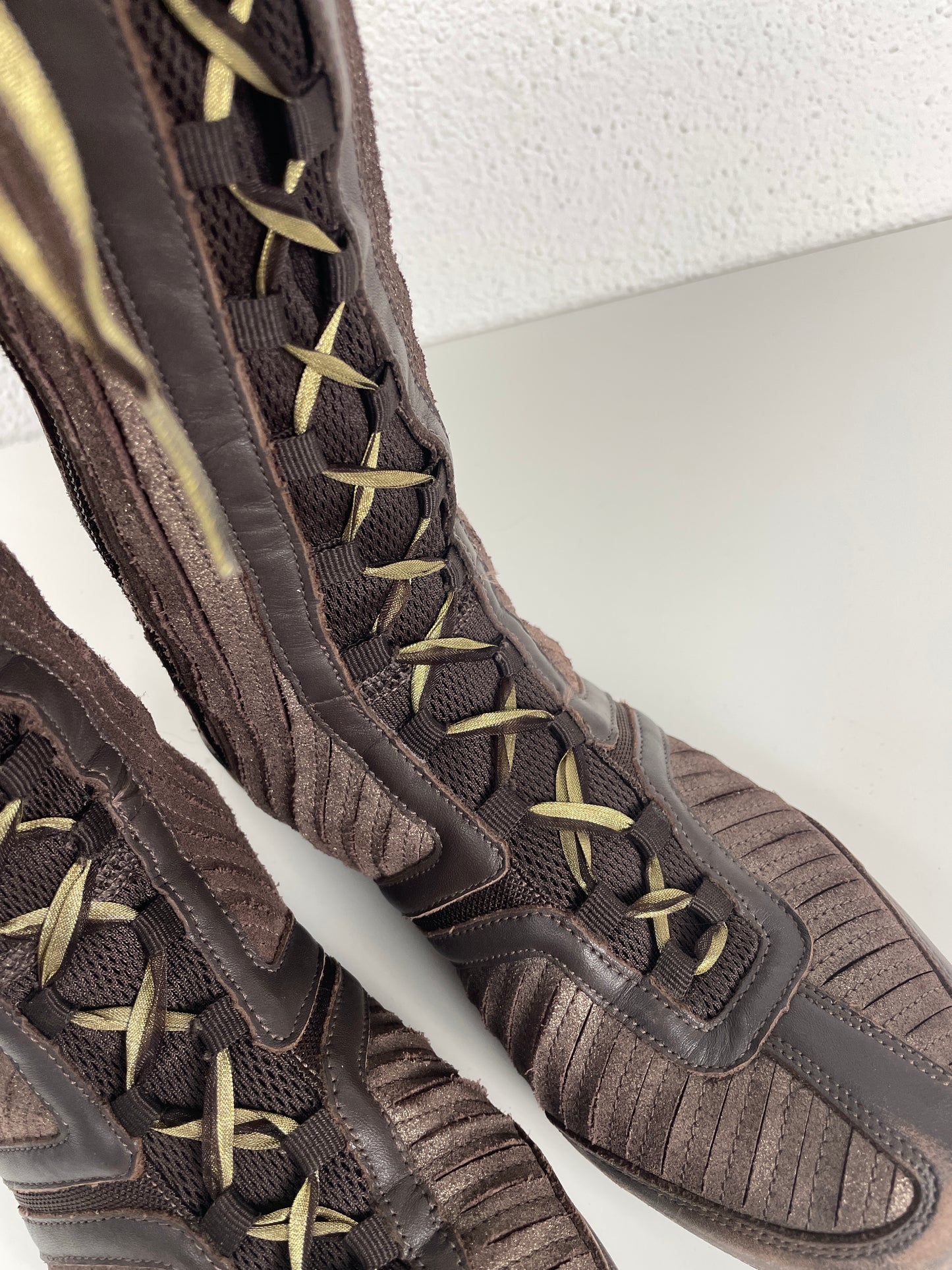 Vintage 2007 Nike Shox Superstar High Lace-Up Boots – Y2K