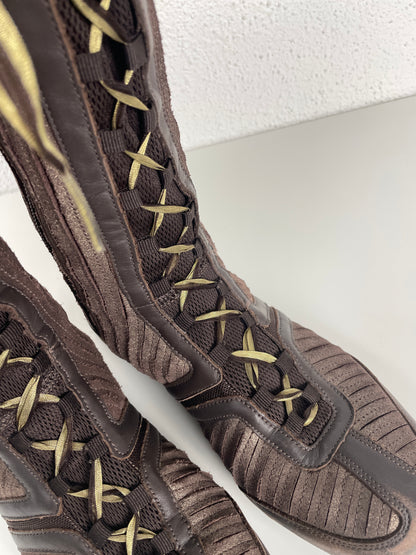 Vintage 2007 Nike Shox Superstar High Lace-Up Boots – Y2K