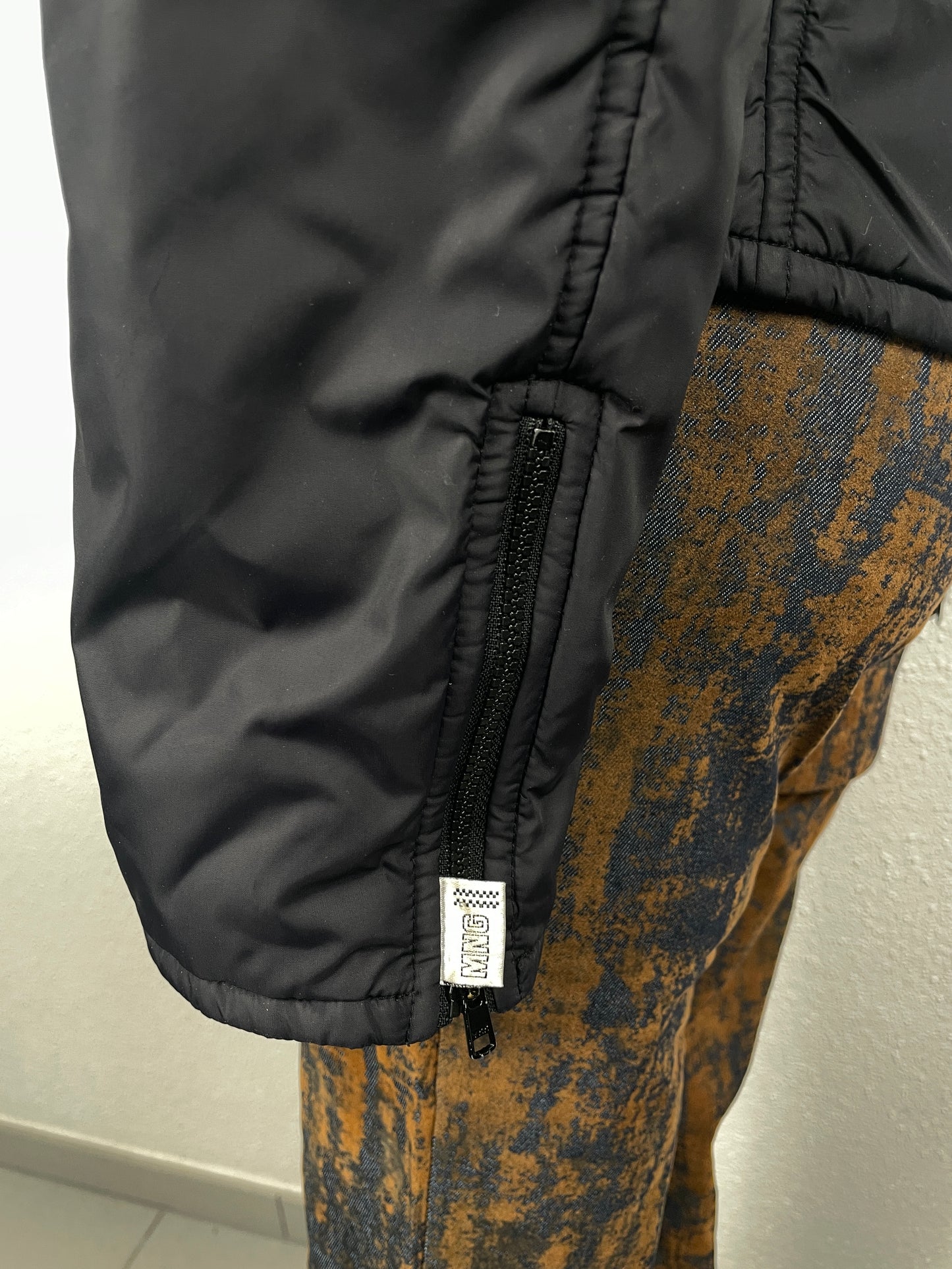 Y2K vintage MNG 72 black fitted utility jacket