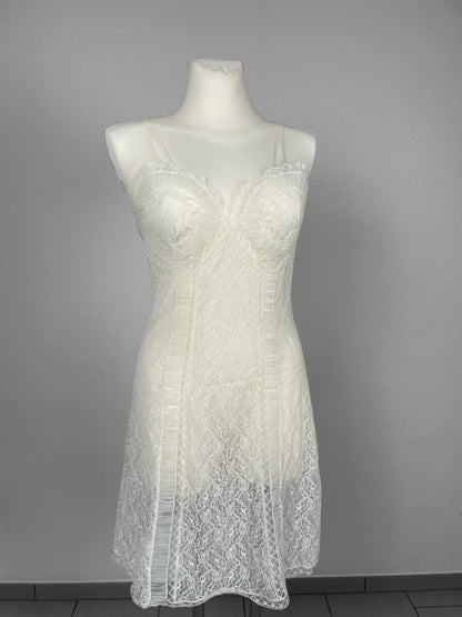 Vintage White Lace Slip Dress