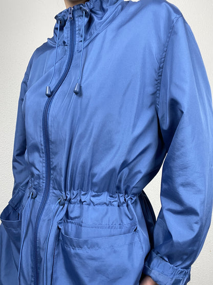 Vintage Blue Windbreaker Jacket – Size M