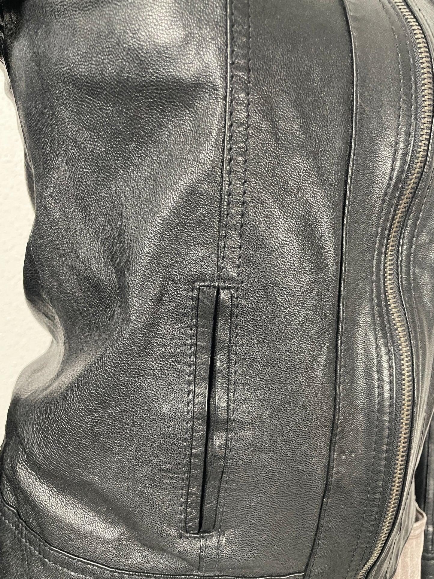 Vintage black 2000s Nappa leather jacket