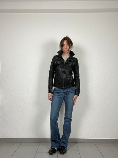 Vintage black 2000s Nappa leather jacket