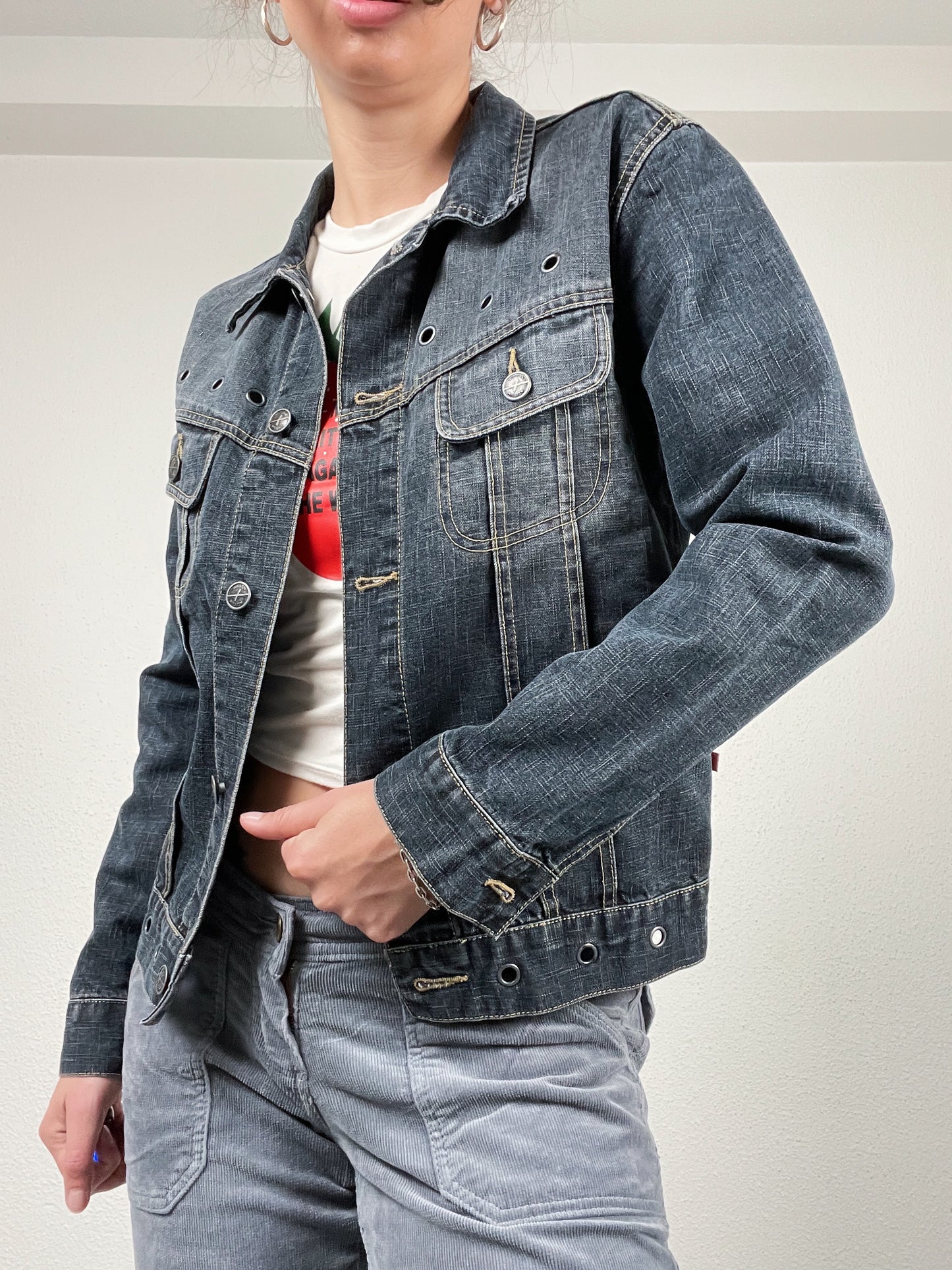 Vintage Early 2000s Denim Jacket by MillindyX – Size L