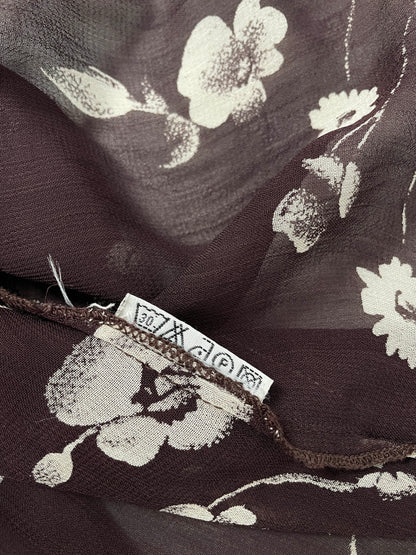 Vintage Floral Sheer Blouse