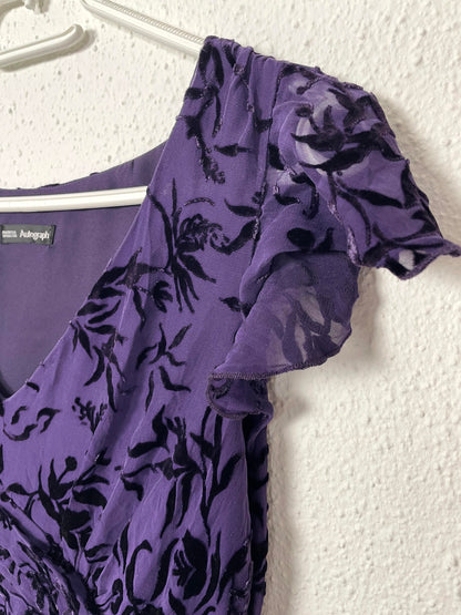 Vintage Purple Velvet Dress